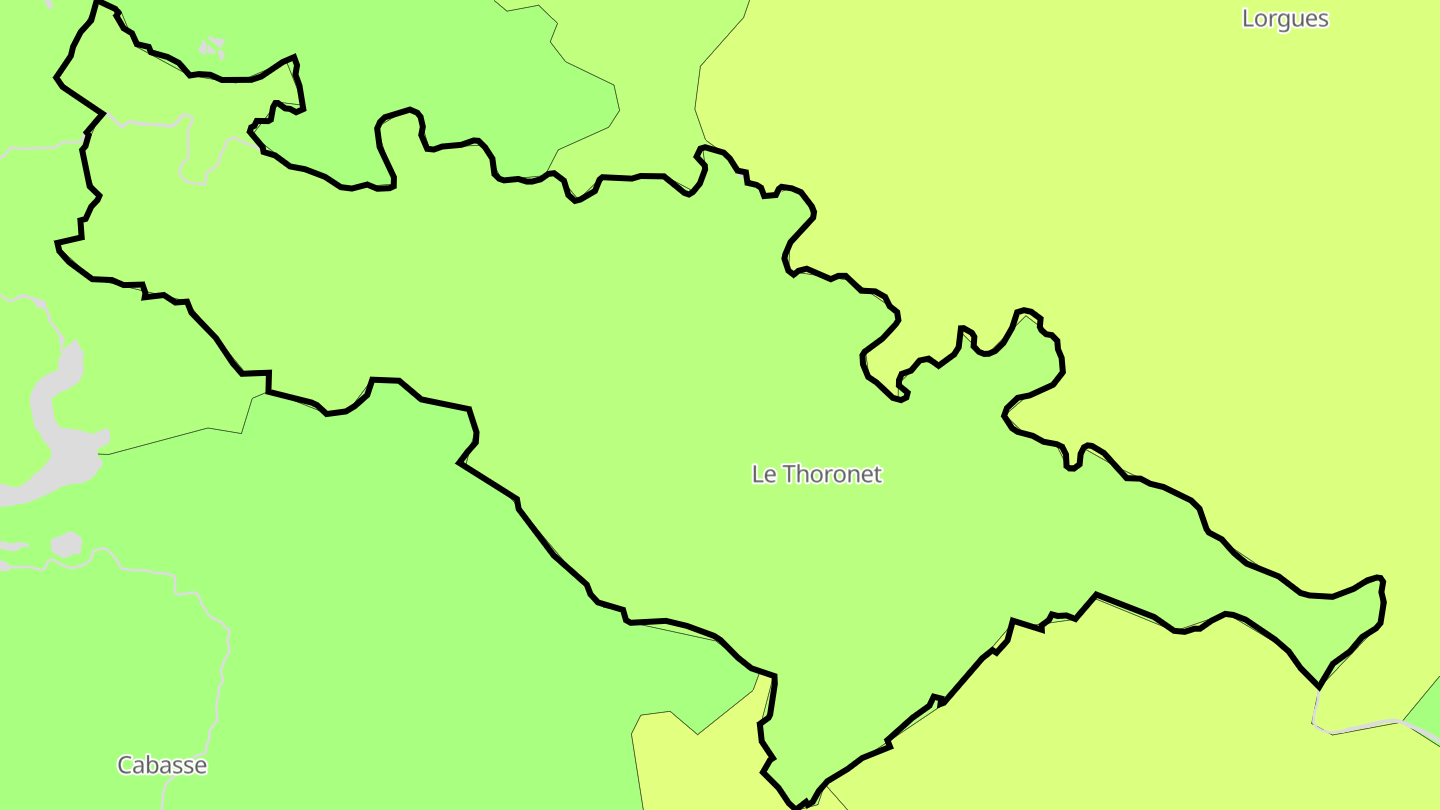 Carte des prix de l'immobilier Le Thoronet