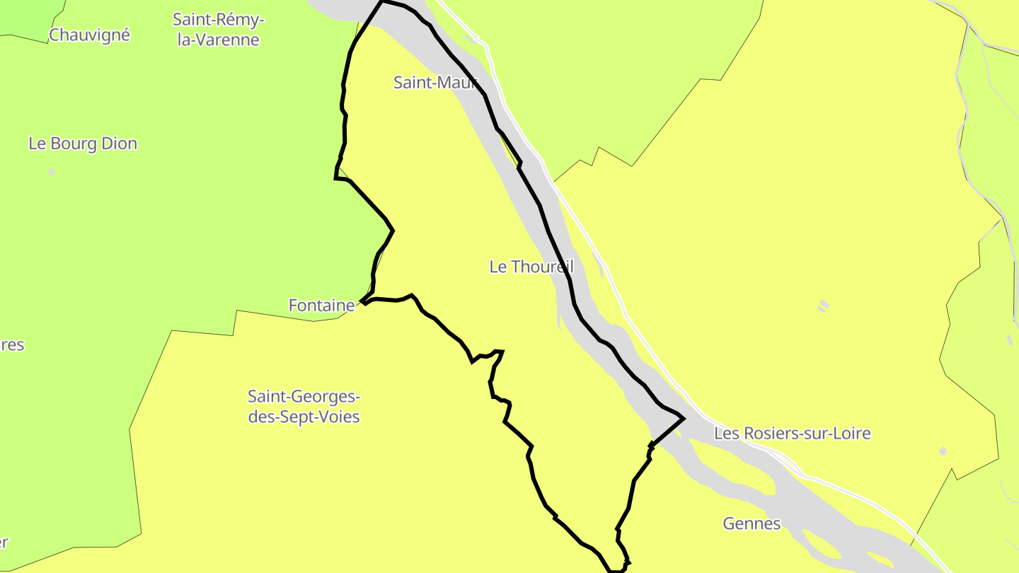Carte des prix de l'immobilier Le Thoureil