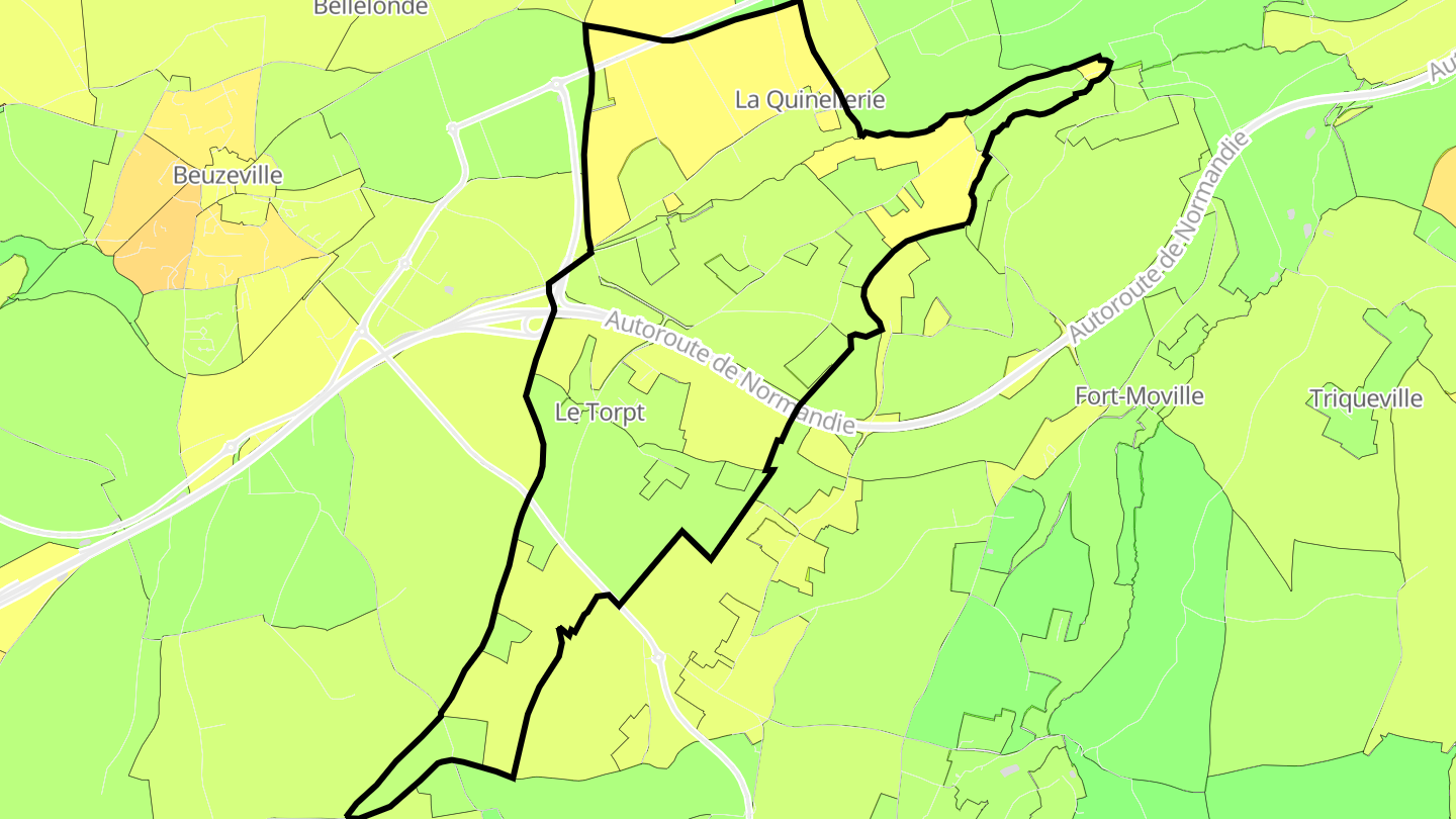 Carte des prix de l'immobilier Le Torpt