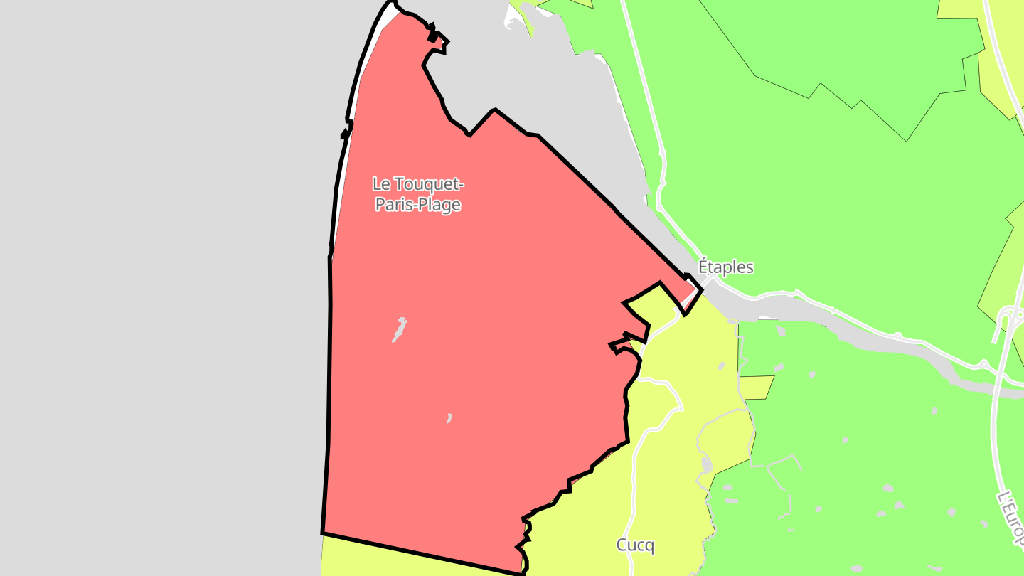 Carte des prix de l'immobilier Le Touquet-Paris-Plage
