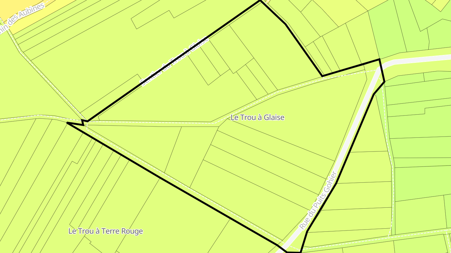 Carte des prix de l'immobilier Le Trou à Glaise