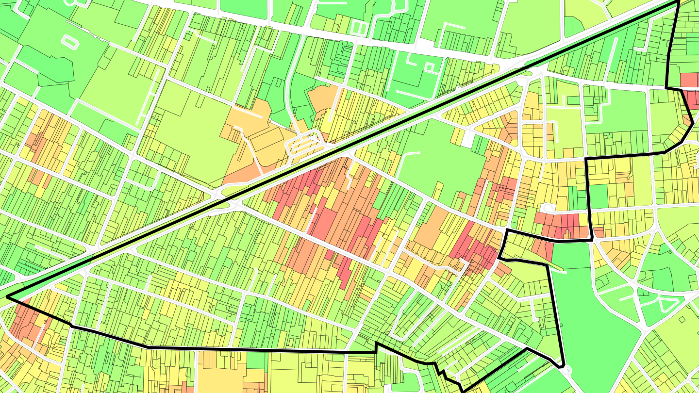 Carte des prix de l'immobilier Le Val Notre-Dame