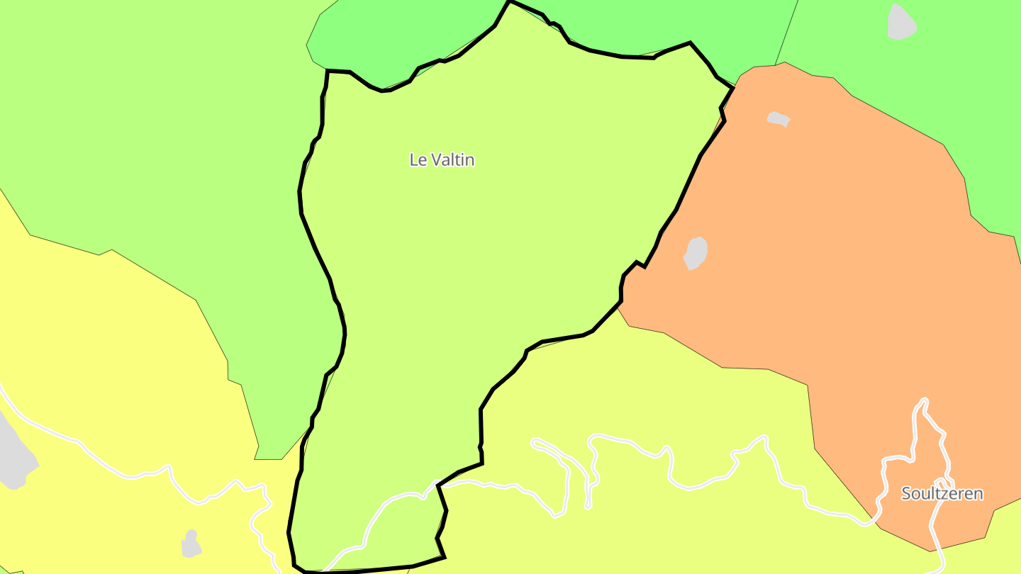 Carte des prix de l'immobilier Le Valtin