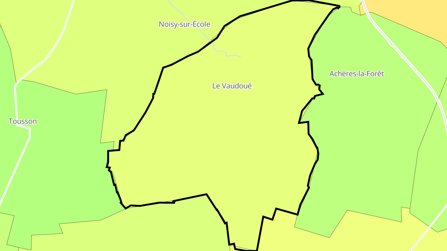 Carte des prix de l'immobilier Le Vaudoué