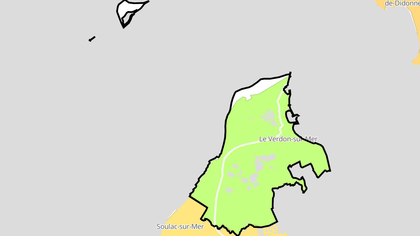 Carte des prix de l'immobilier Le Verdon-sur-Mer