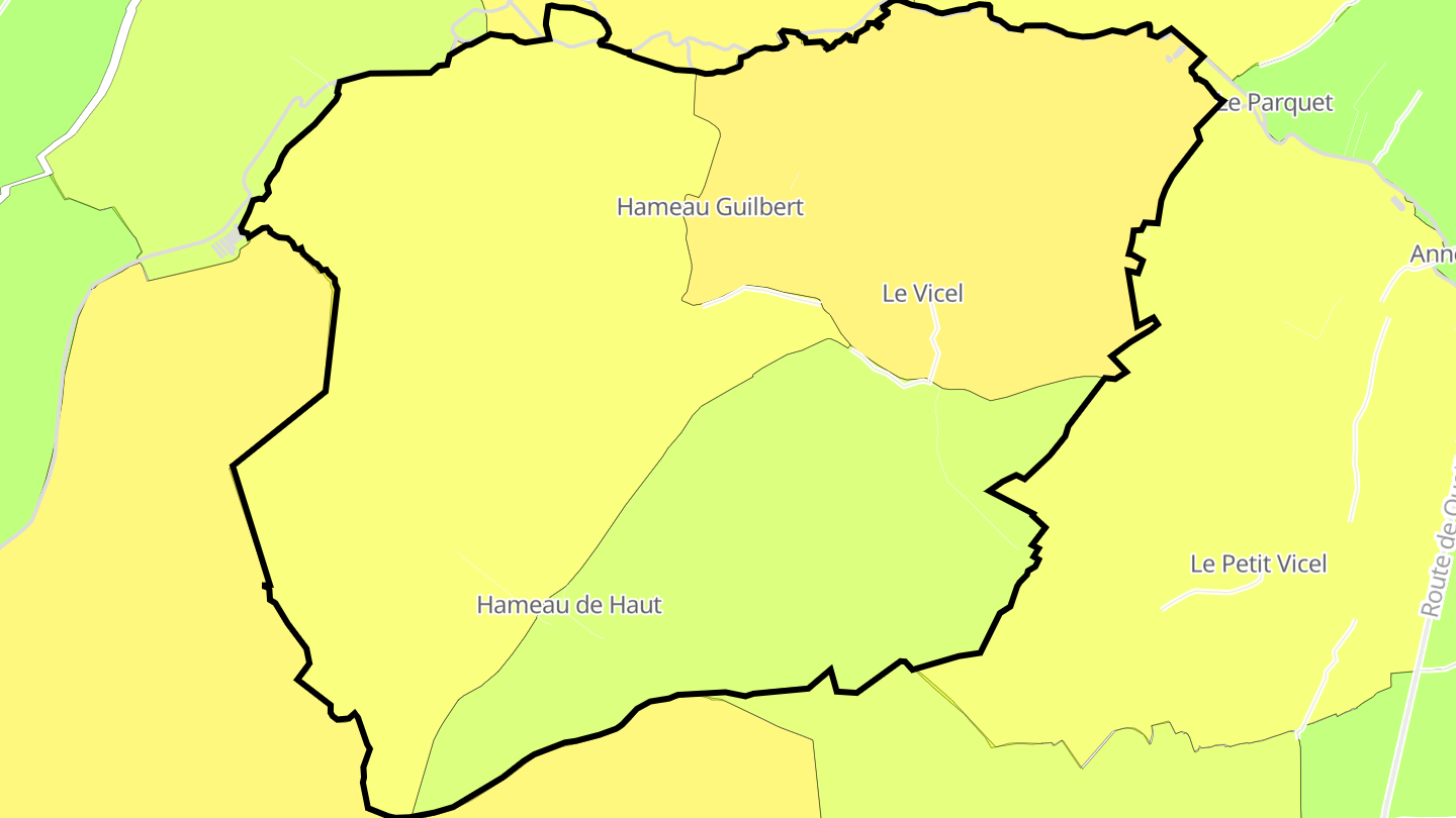 Carte des prix de l'immobilier Le Vicel