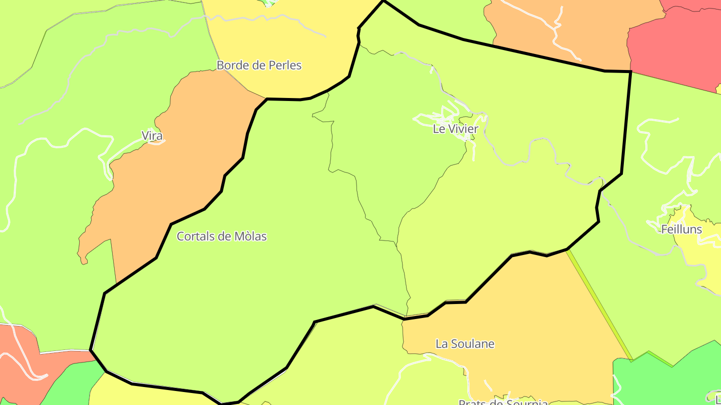 Carte des prix de l'immobilier Le Vivier