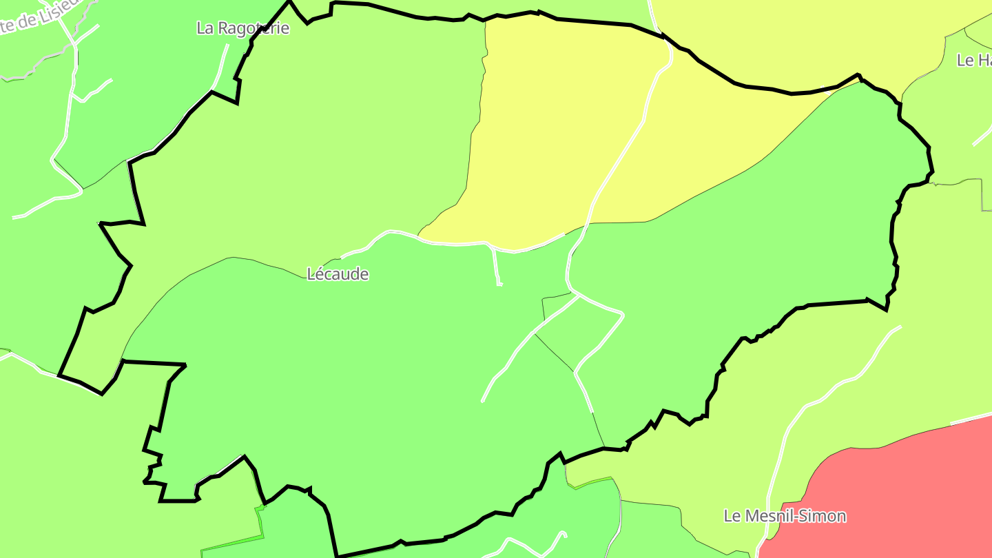 Carte des prix de l'immobilier Lécaude