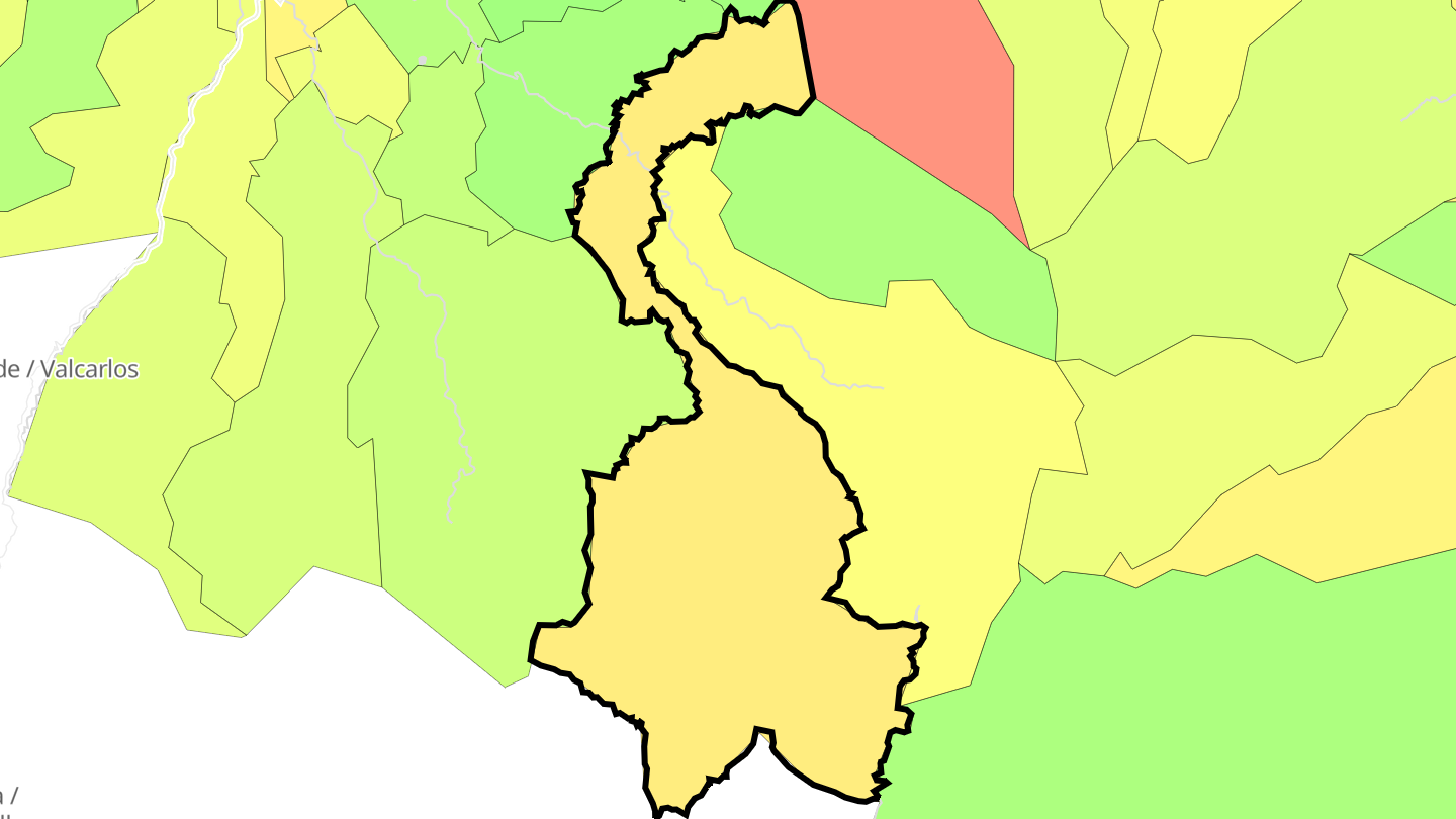 Carte des prix de l'immobilier Lecumberry