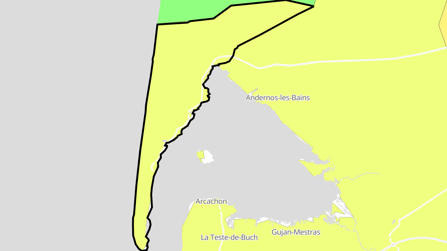Carte des prix de l'immobilier Lège-Cap-Ferret