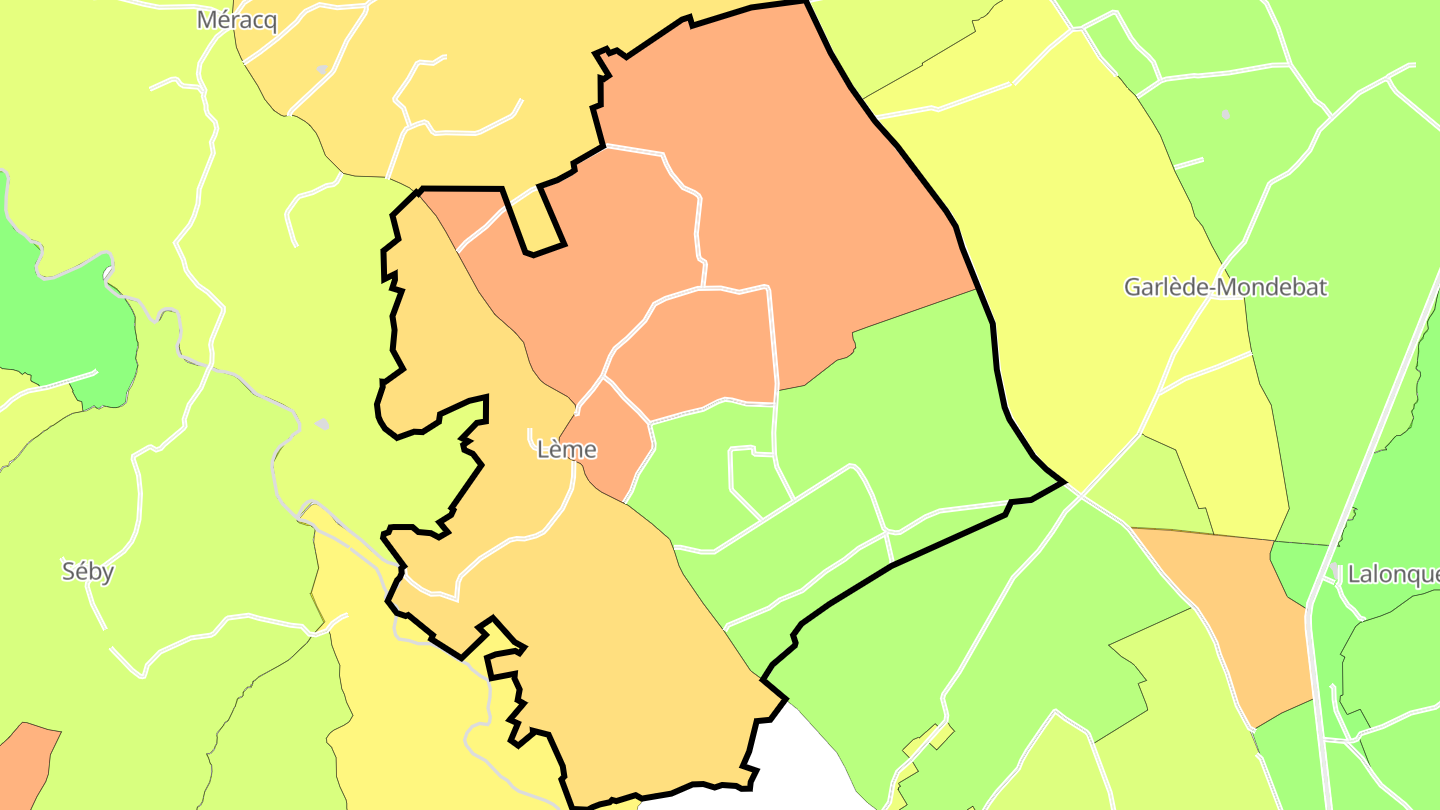 Carte des prix de l'immobilier Lème