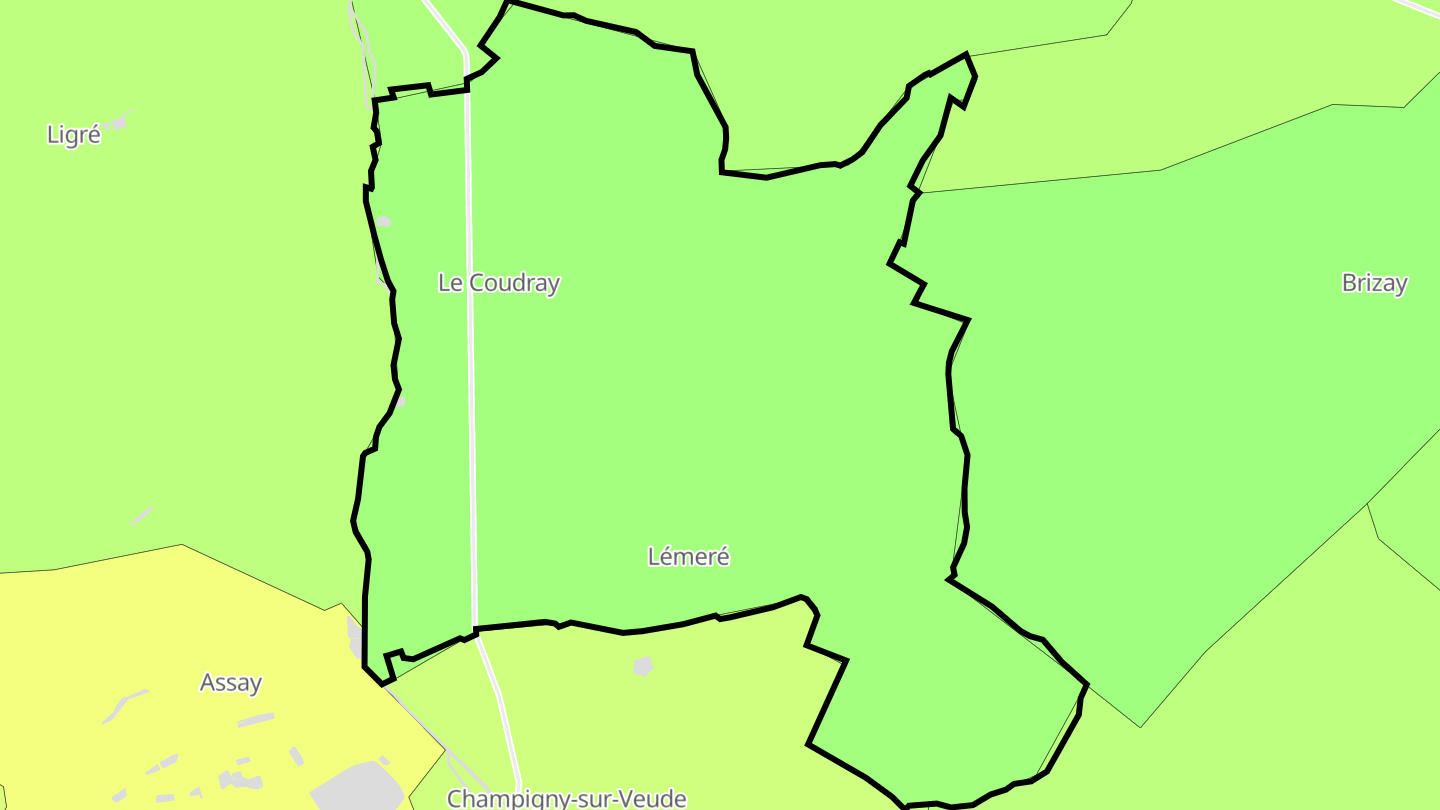 Carte des prix de l'immobilier Lémeré