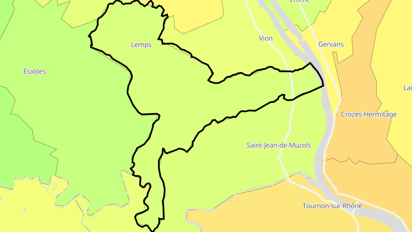 Carte des prix de l'immobilier Lemps