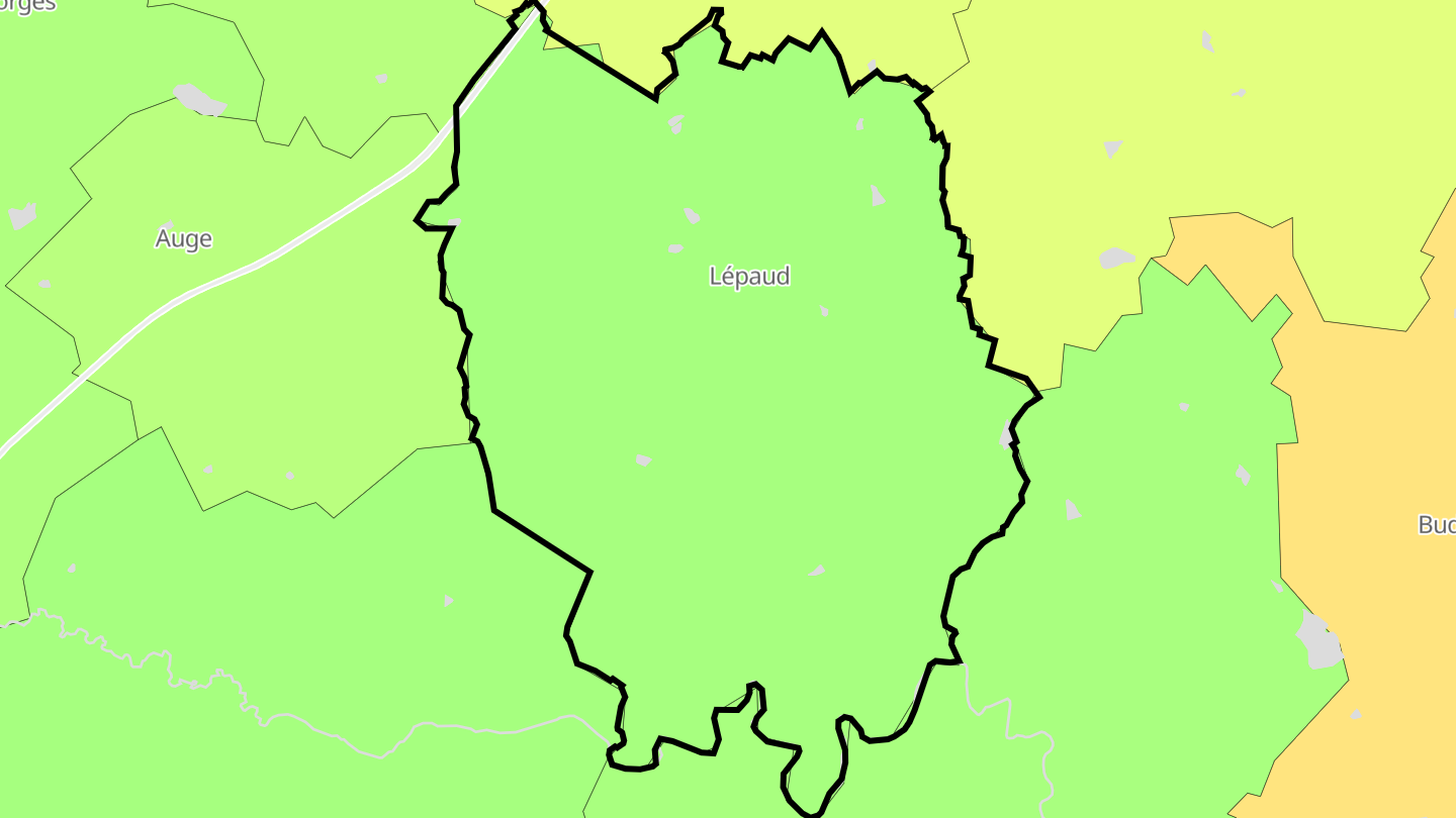 Carte des prix de l'immobilier Lépaud