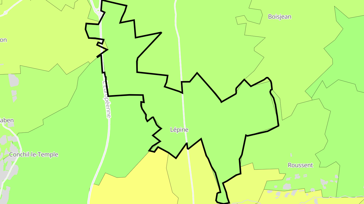 Carte des prix de l'immobilier Lépine
