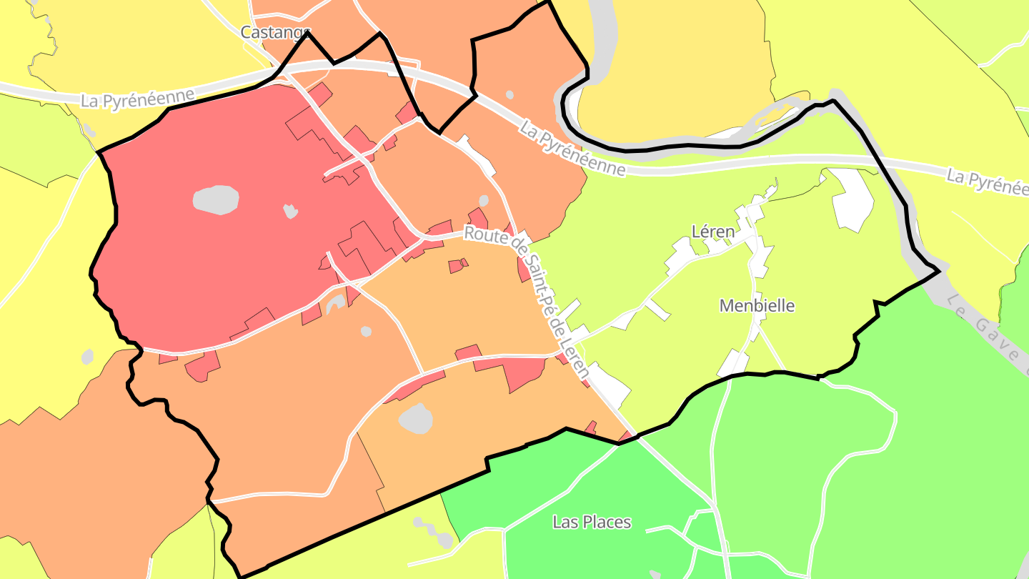 Carte des prix de l'immobilier Léren