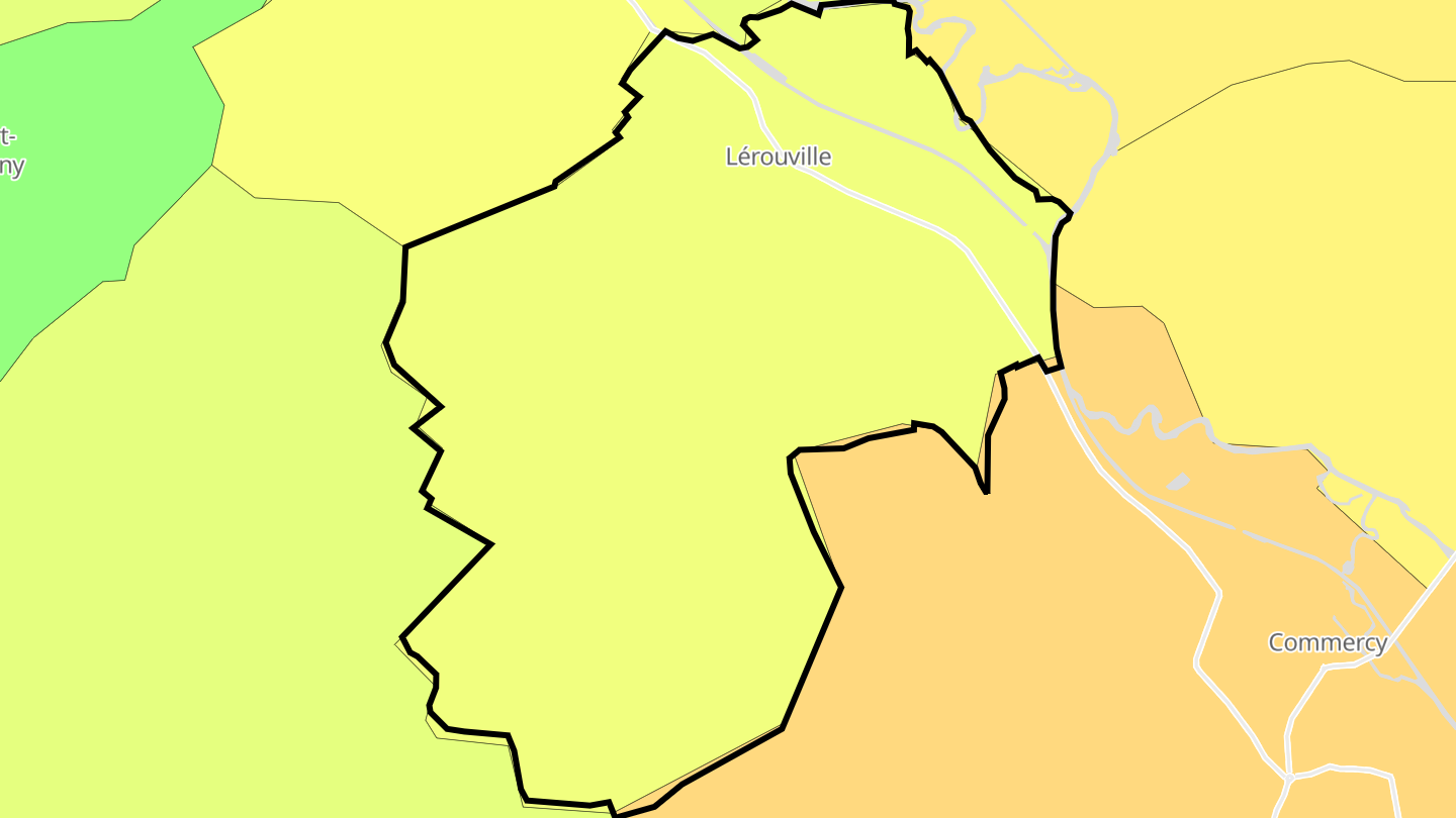 Carte des prix de l'immobilier Lérouville