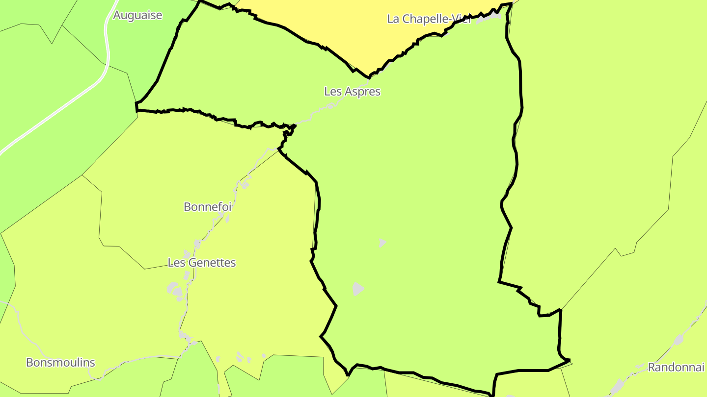 Carte des prix de l'immobilier Les Aspres