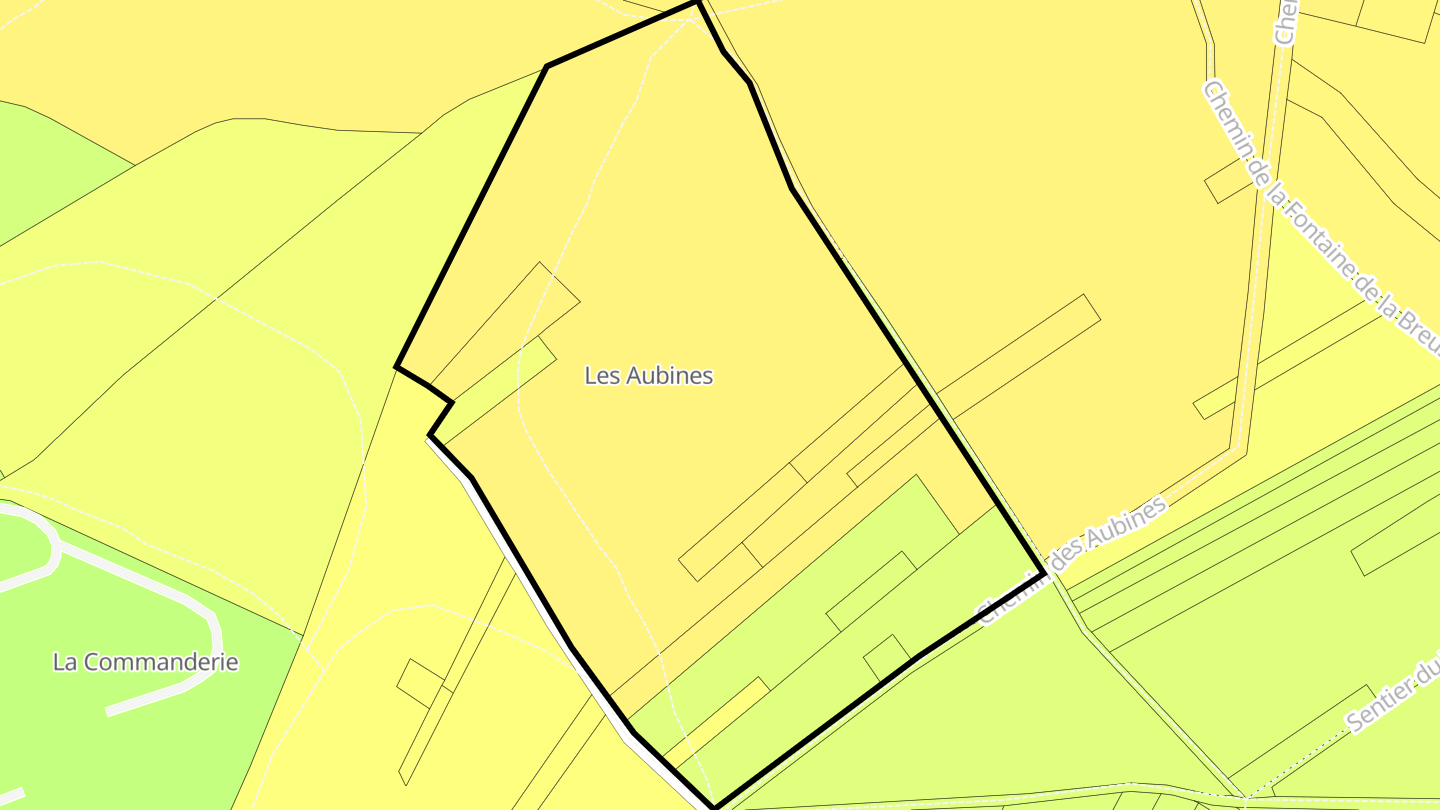 Carte des prix de l'immobilier Les Aubines