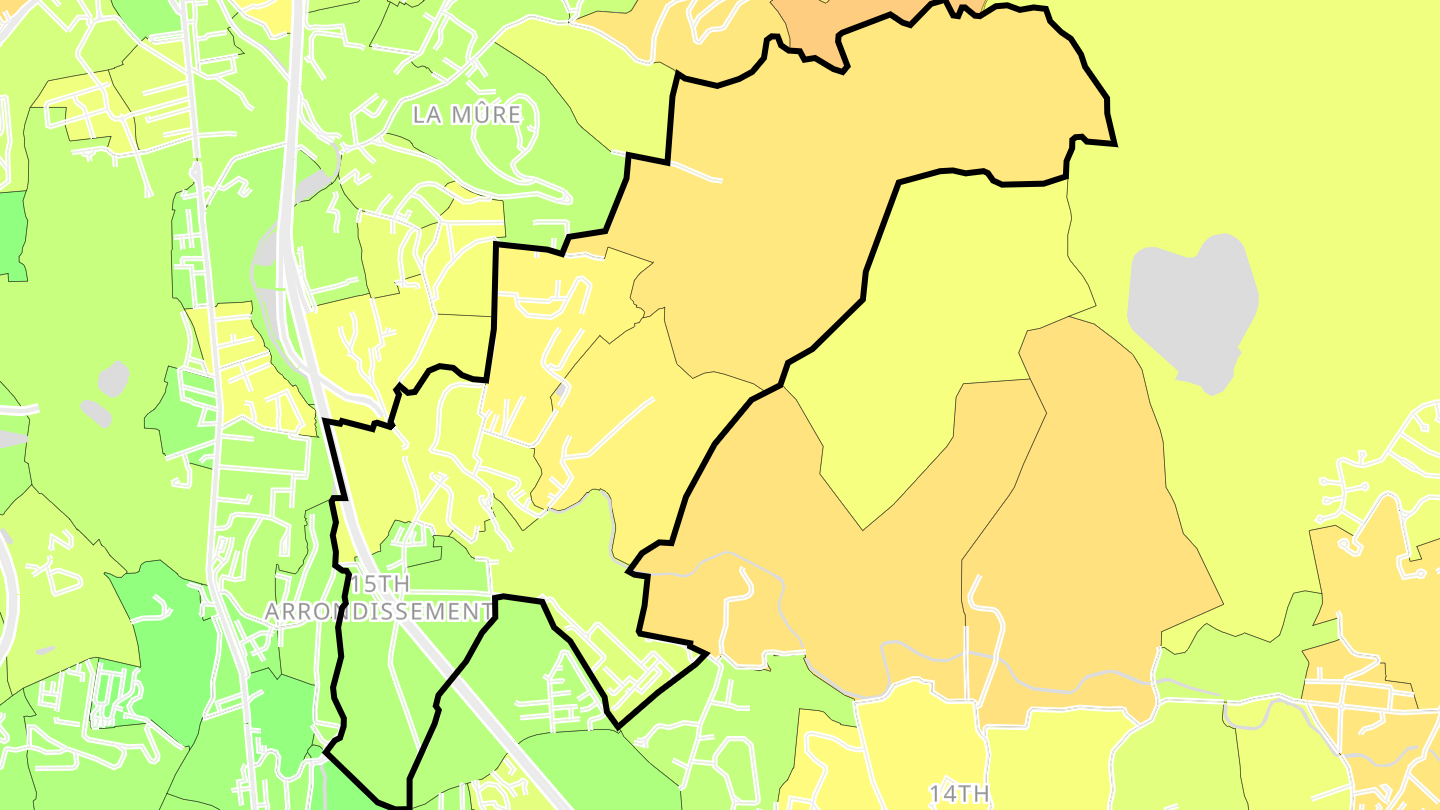 Carte des prix de l'immobilier Les Aygalades