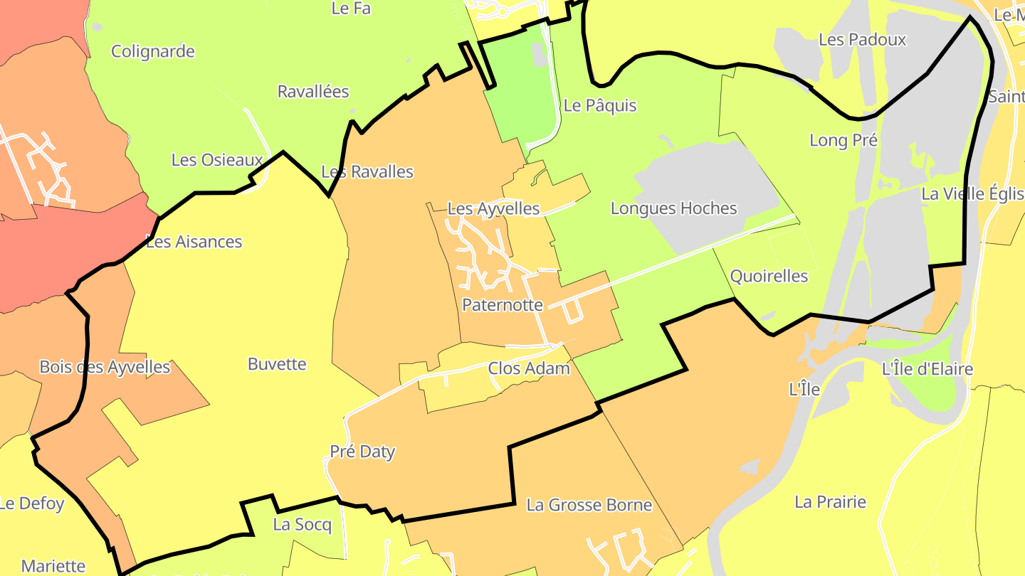 Carte des prix de l'immobilier Les Ayvelles