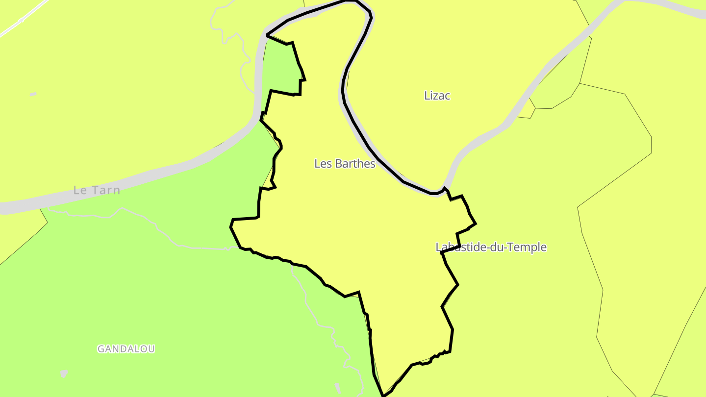 Carte des prix de l'immobilier Les Barthes