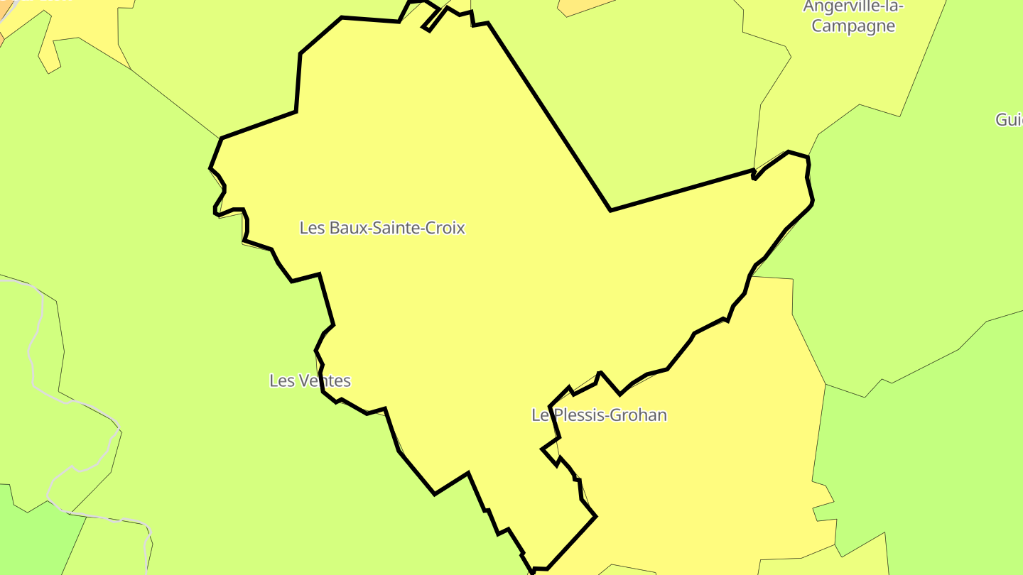 Carte des prix de l'immobilier Les Baux-Sainte-Croix