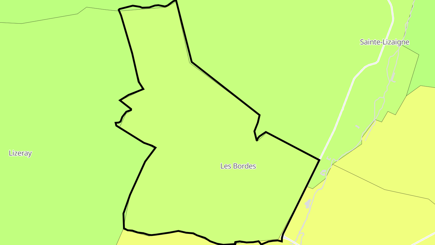 Carte des prix de l'immobilier Les Bordes