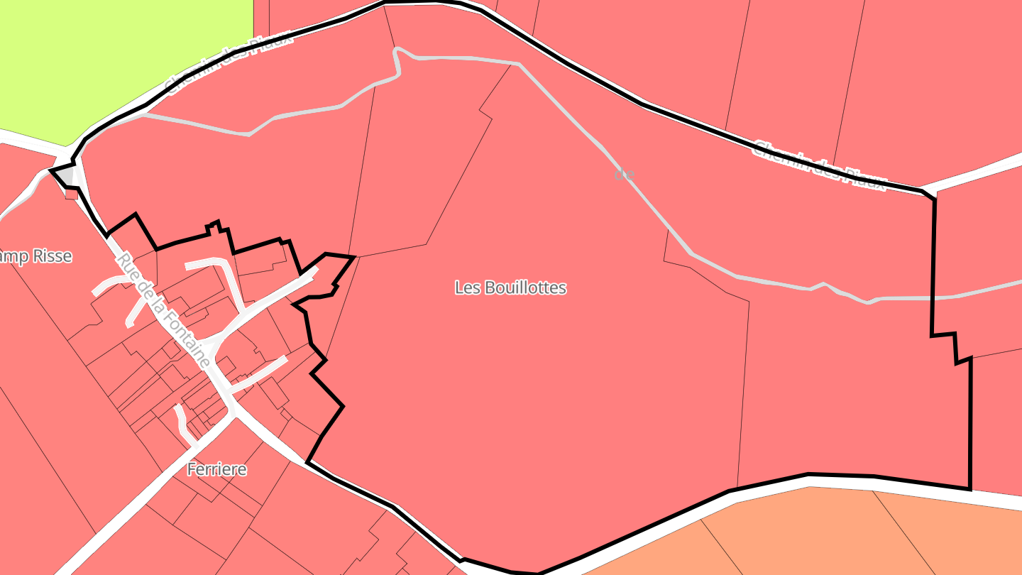 Carte des prix de l'immobilier Les Bouillottes