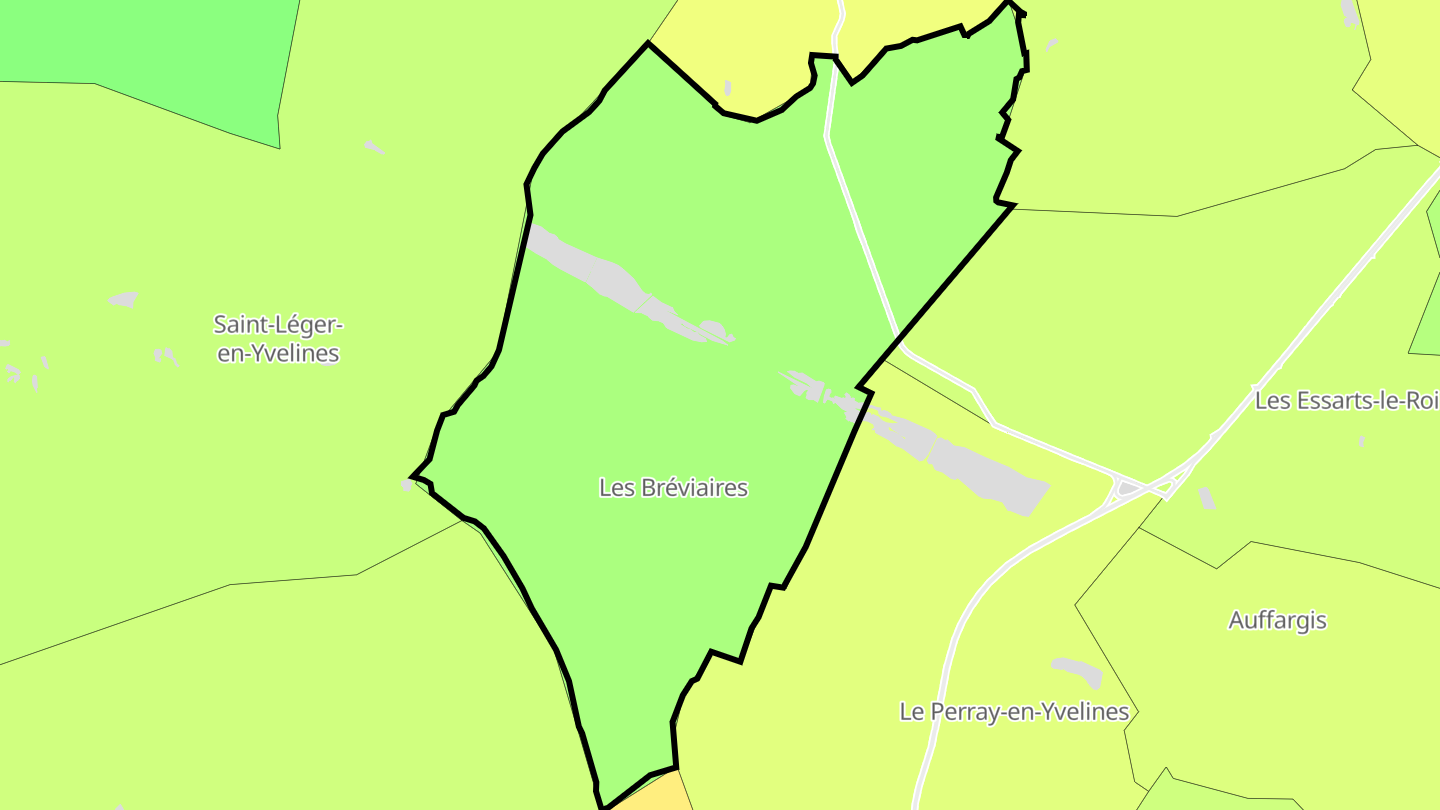 Carte des prix de l'immobilier Les Bréviaires