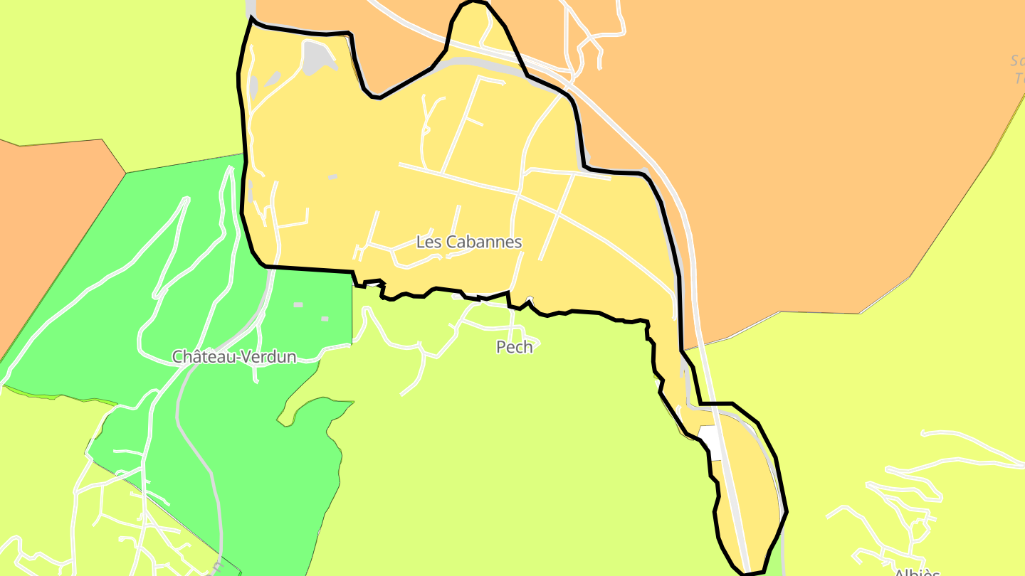 Carte des prix de l'immobilier Les Cabannes