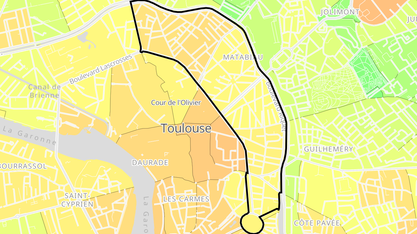 Carte des prix de l'immobilier Les Chalets - Saint-Aubin - Saint-Étienne
