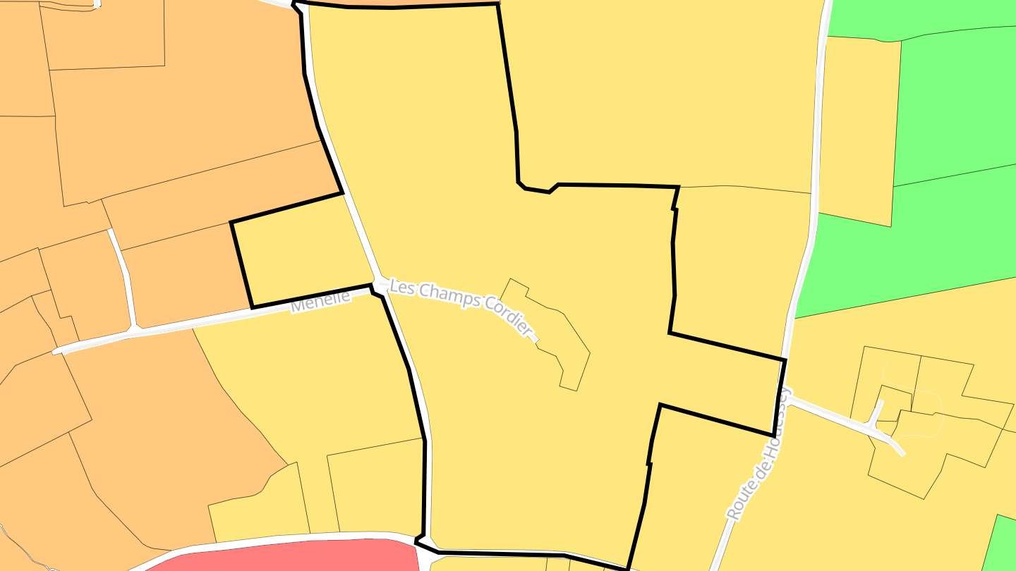 Carte des prix de l'immobilier Les Champs Cordier