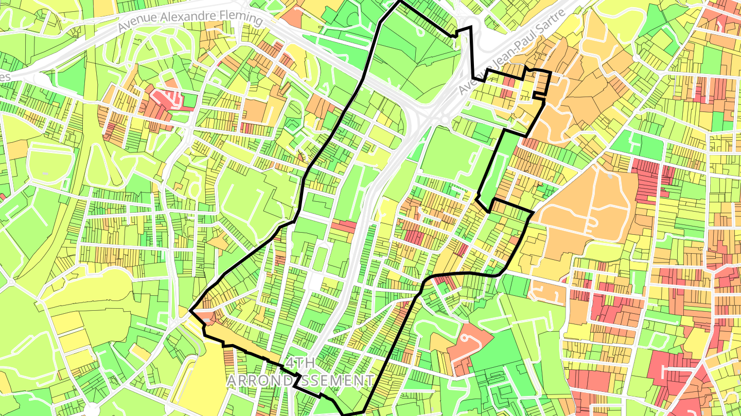 Carte des prix de l'immobilier Les Chartreux