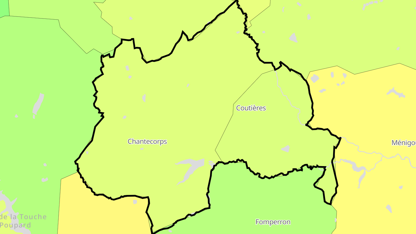 Carte des prix de l'immobilier Les Châteliers