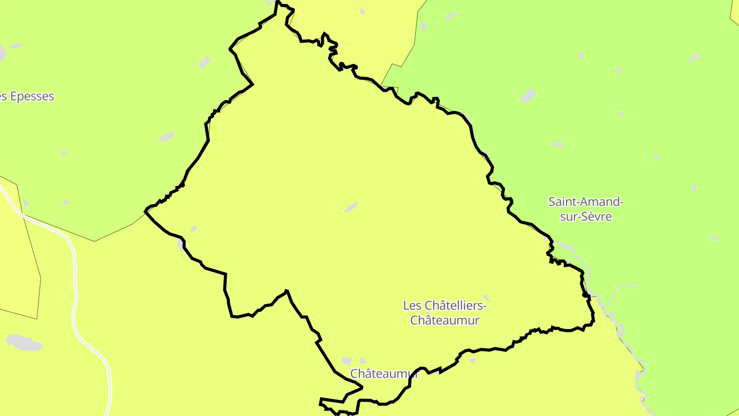 Carte des prix de l'immobilier Les Châtelliers-Châteaumur