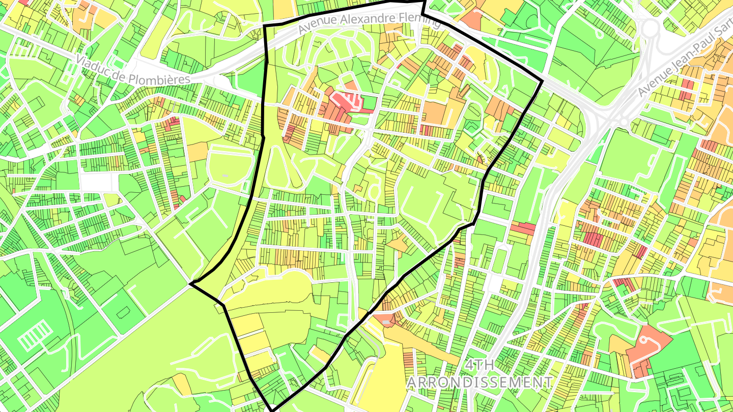 Carte des prix de l'immobilier Les Chutes-Lavie
