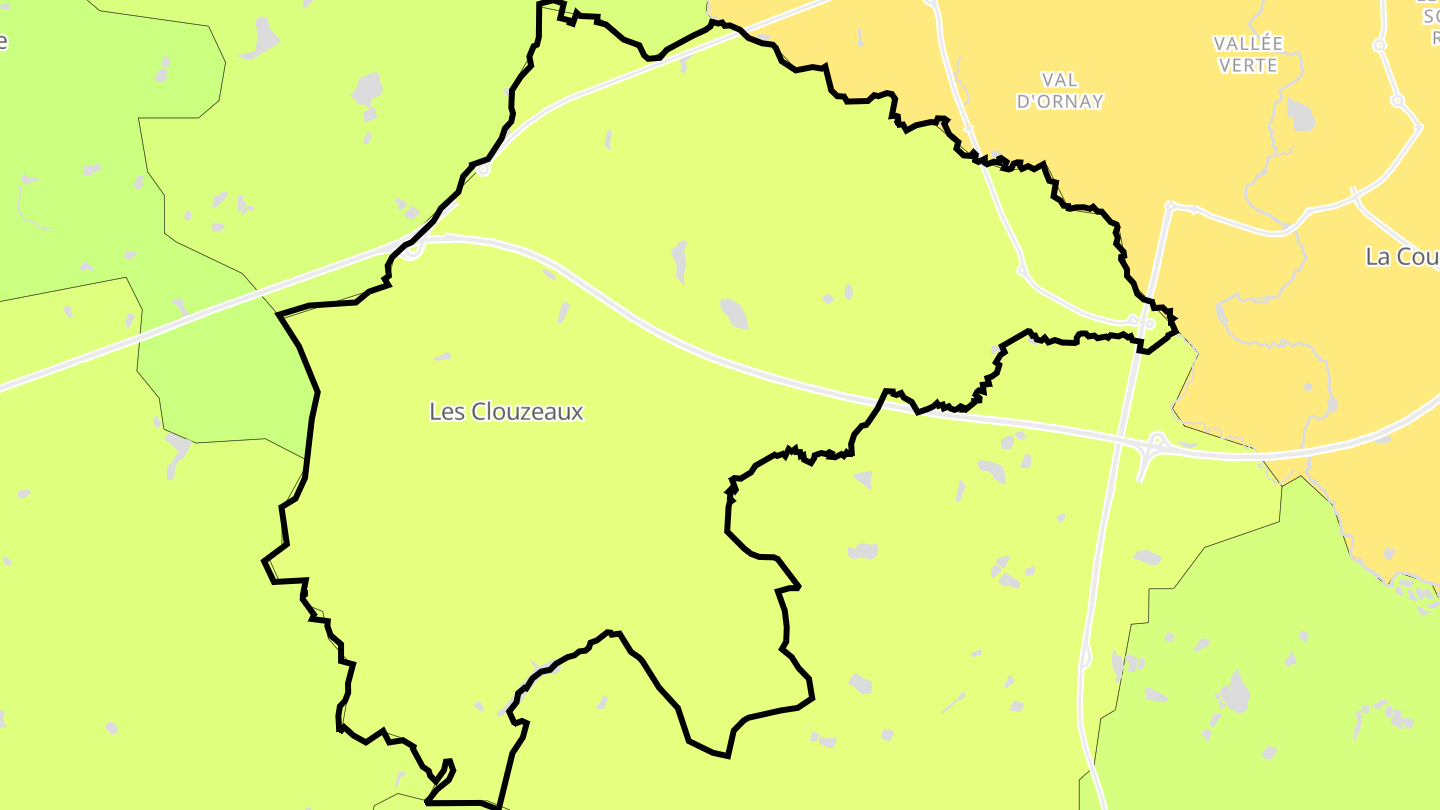 Carte des prix de l'immobilier Les Clouzeaux