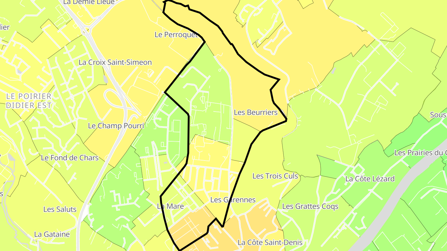 Carte des prix de l'immobilier Les Cordeliers