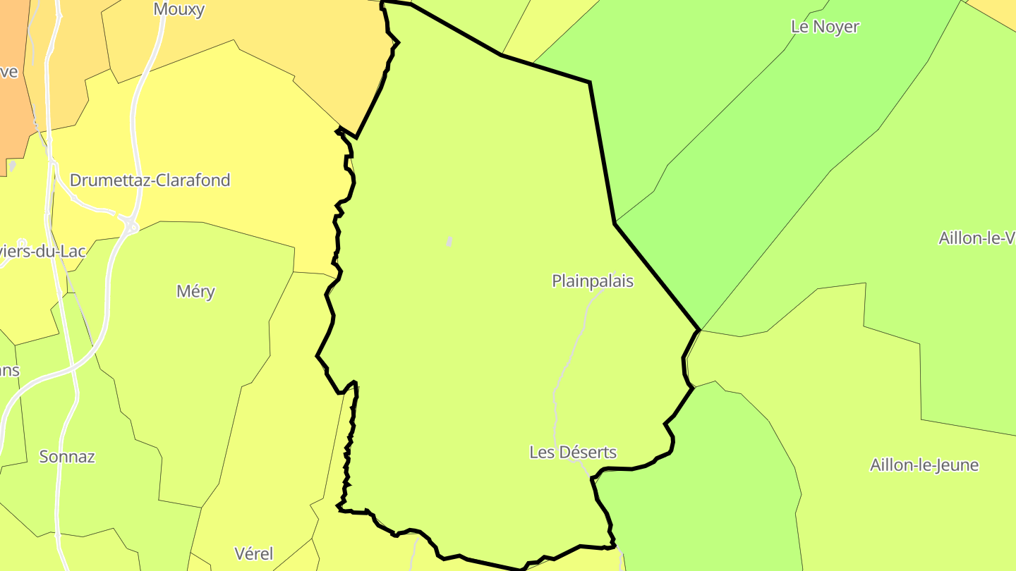 Carte des prix de l'immobilier Les Déserts