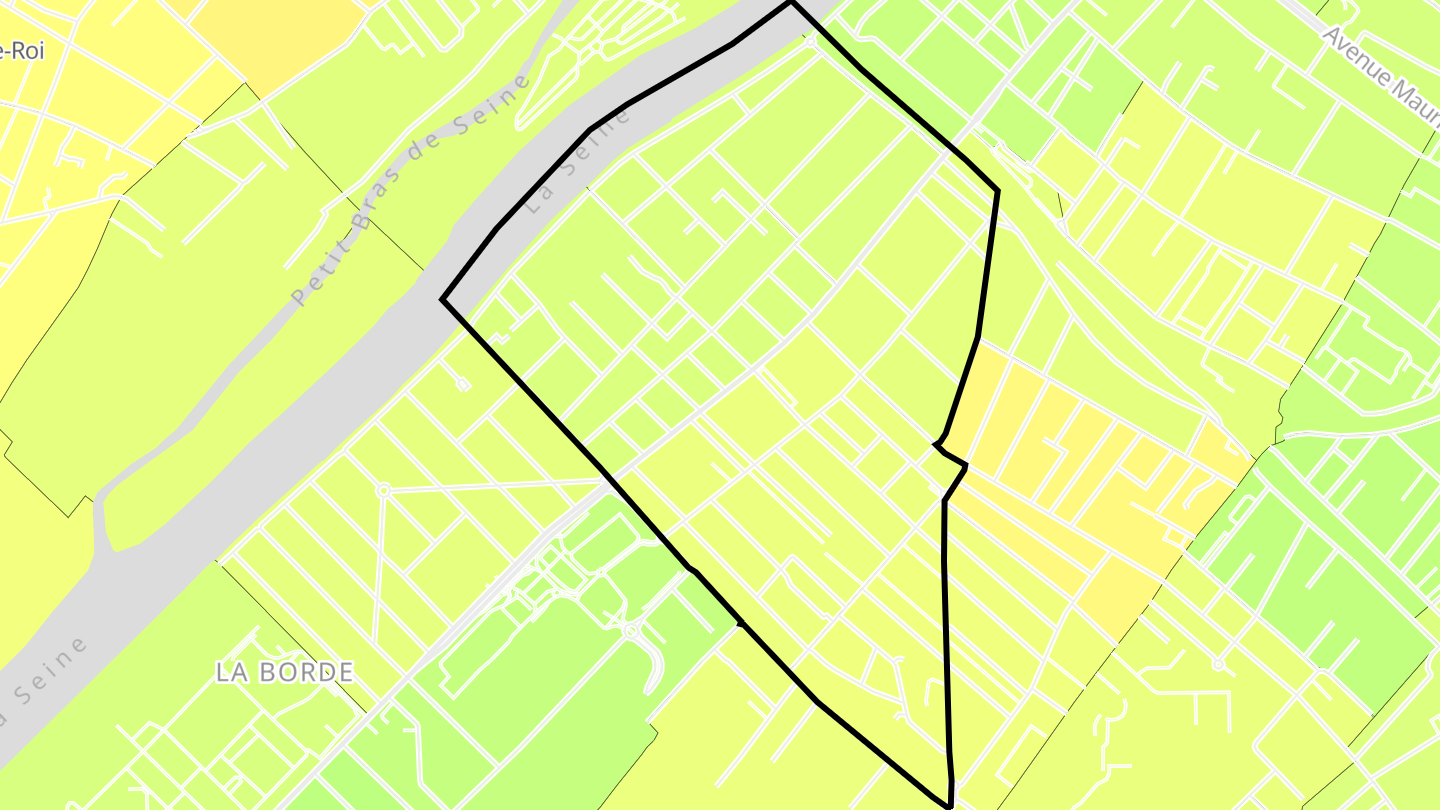 Carte des prix de l'immobilier Les Dix Arpents