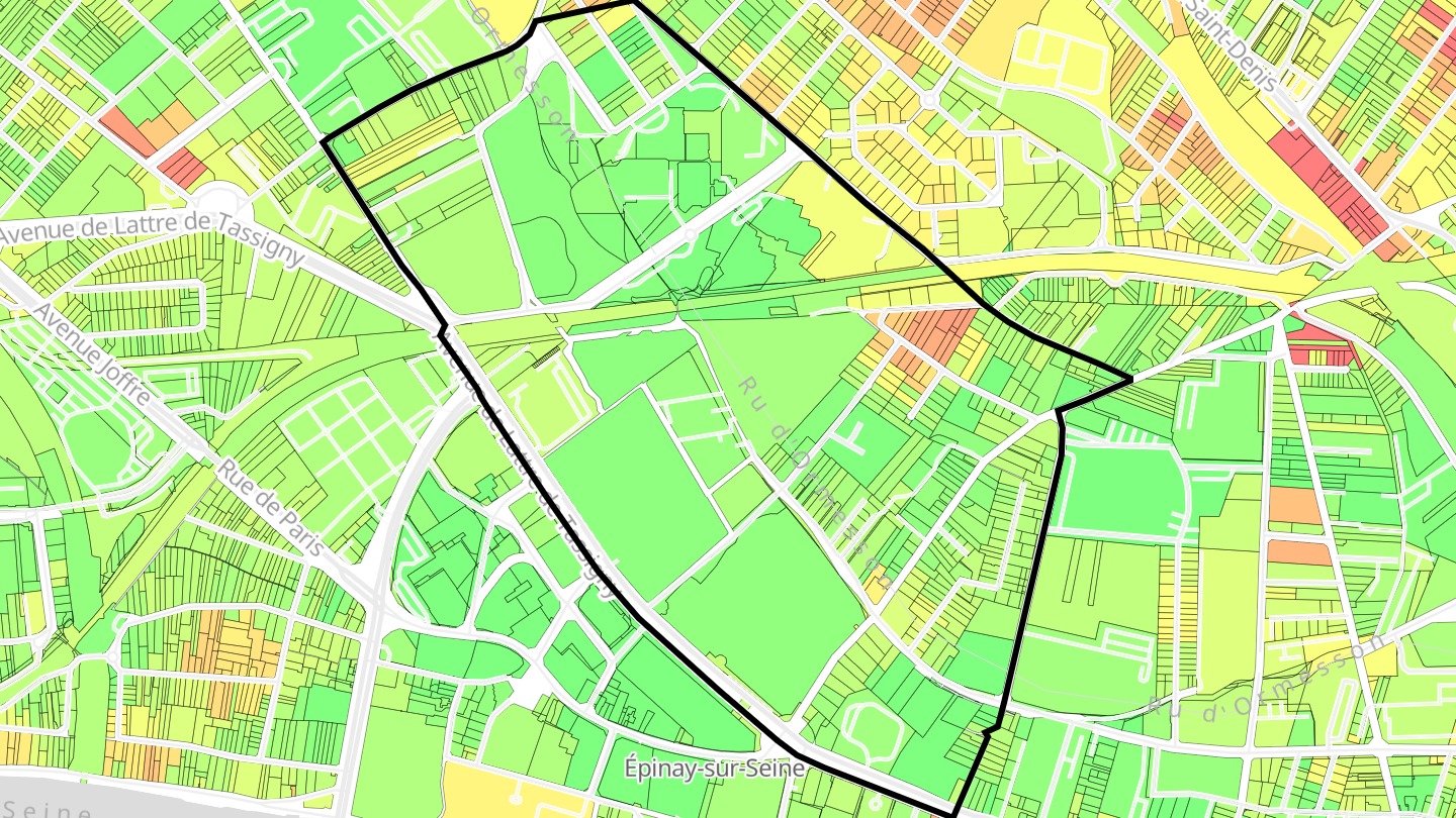 Carte des prix de l'immobilier Les Écondeaux