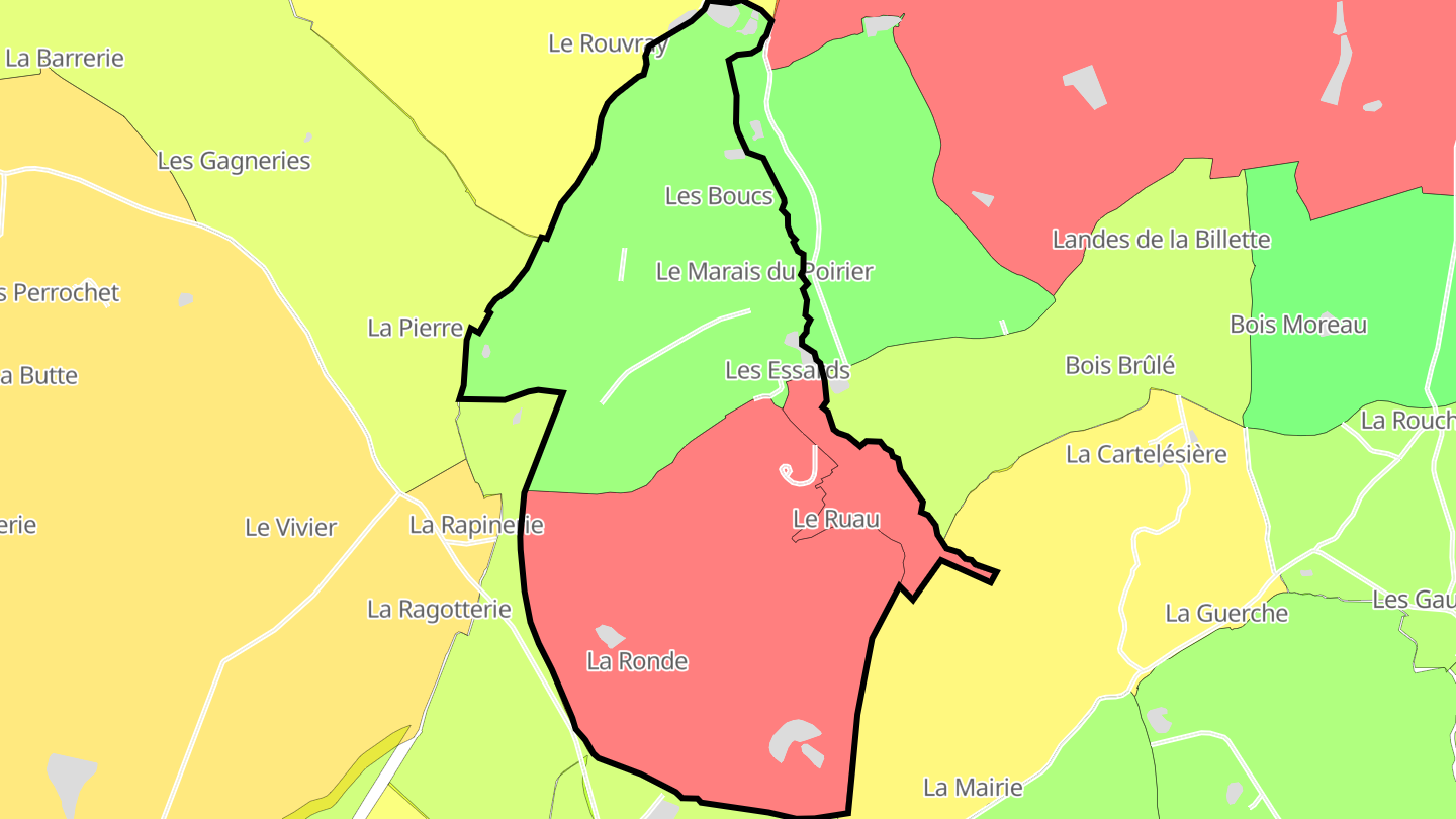 Carte des prix de l'immobilier Les Essards