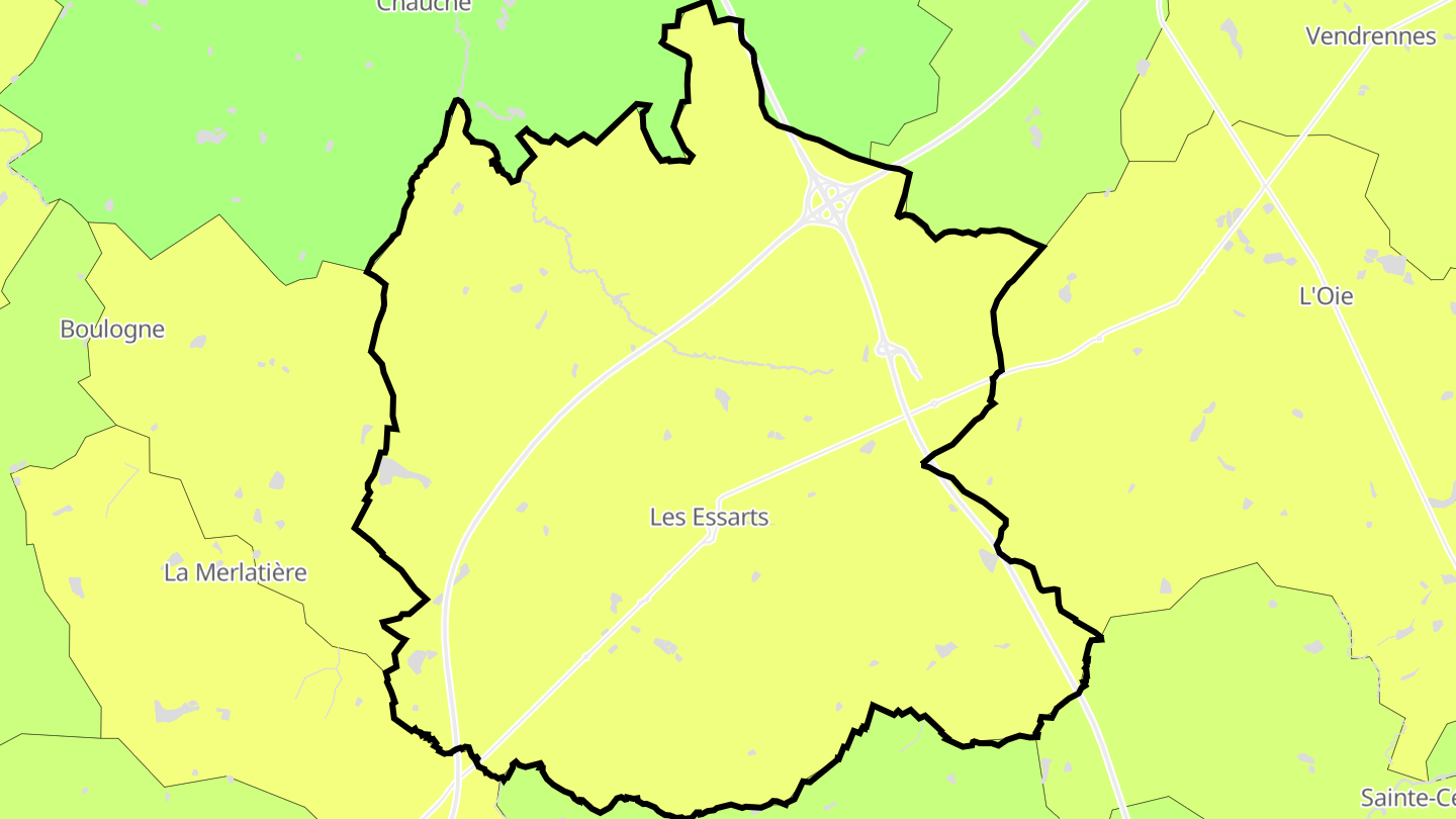 Carte des prix de l'immobilier Les Essarts