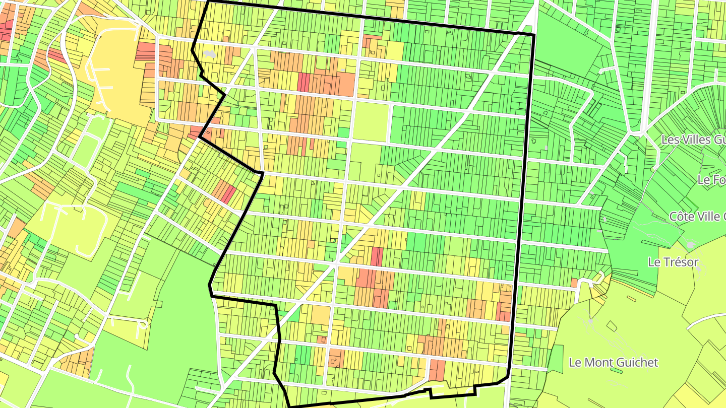 Carte des prix de l'immobilier Les Fleurs