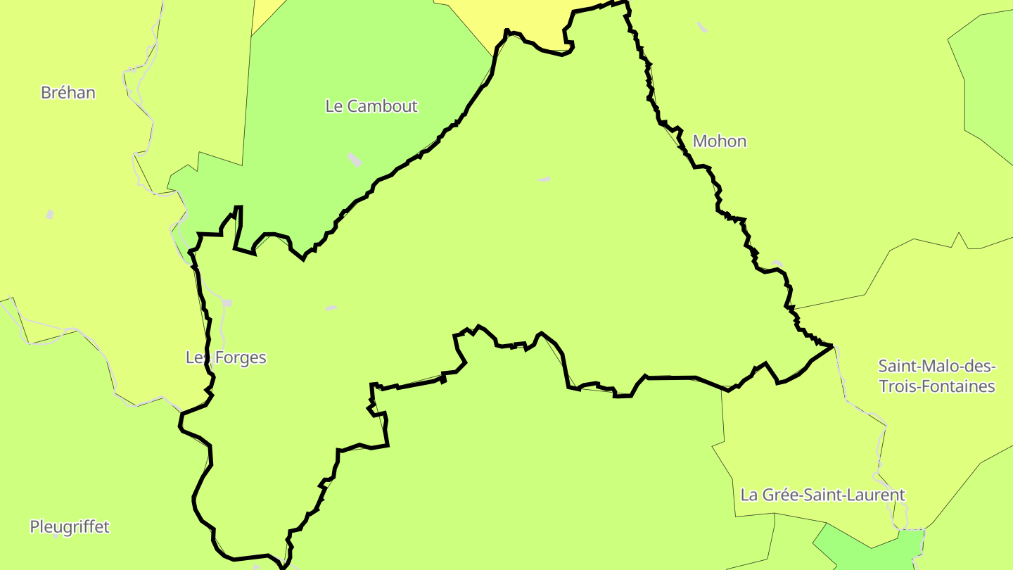 Carte des prix de l'immobilier Les Forges