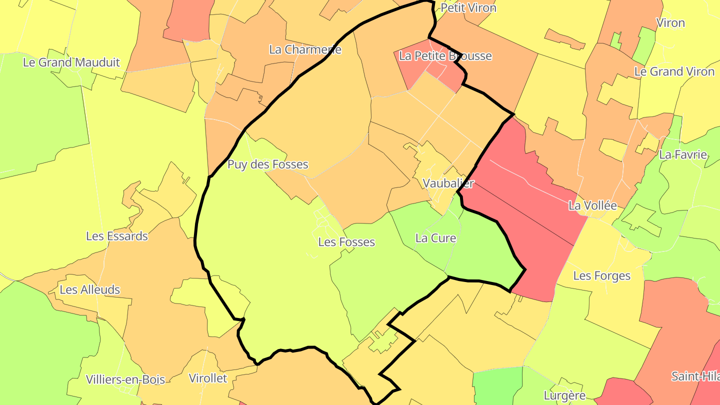 Carte des prix de l'immobilier Les Fosses