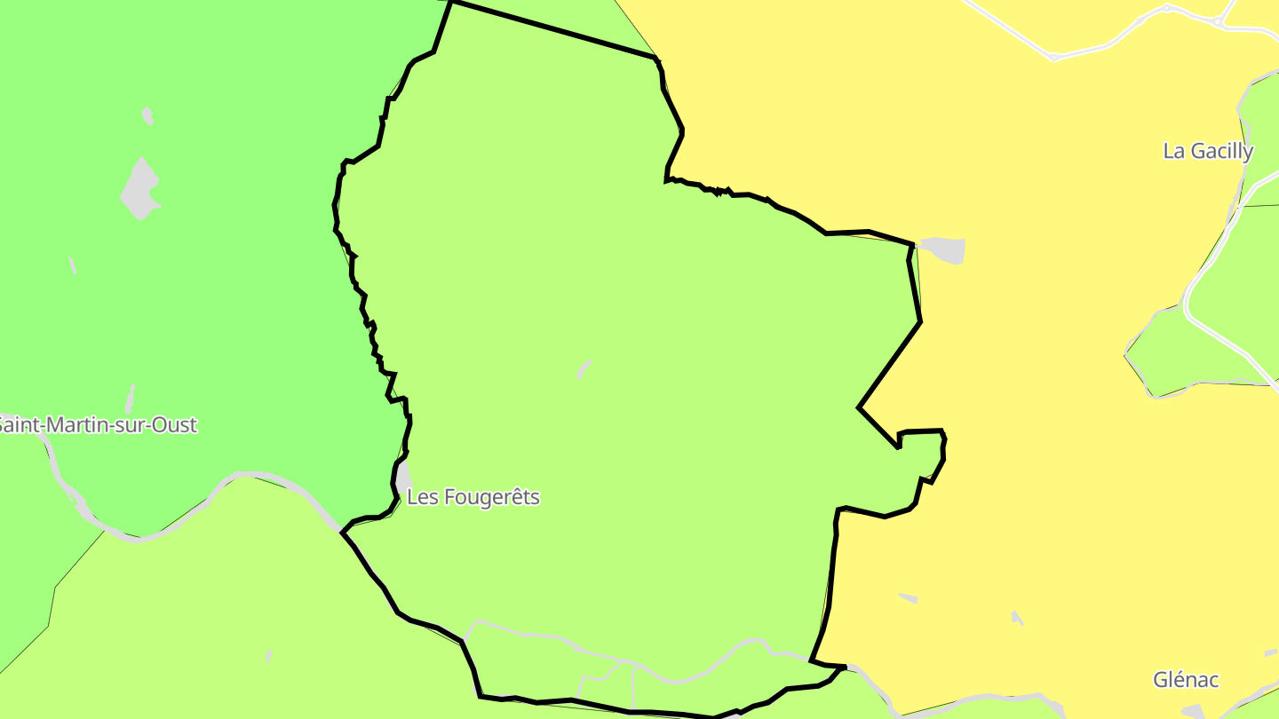 Carte des prix de l'immobilier Les Fougerêts