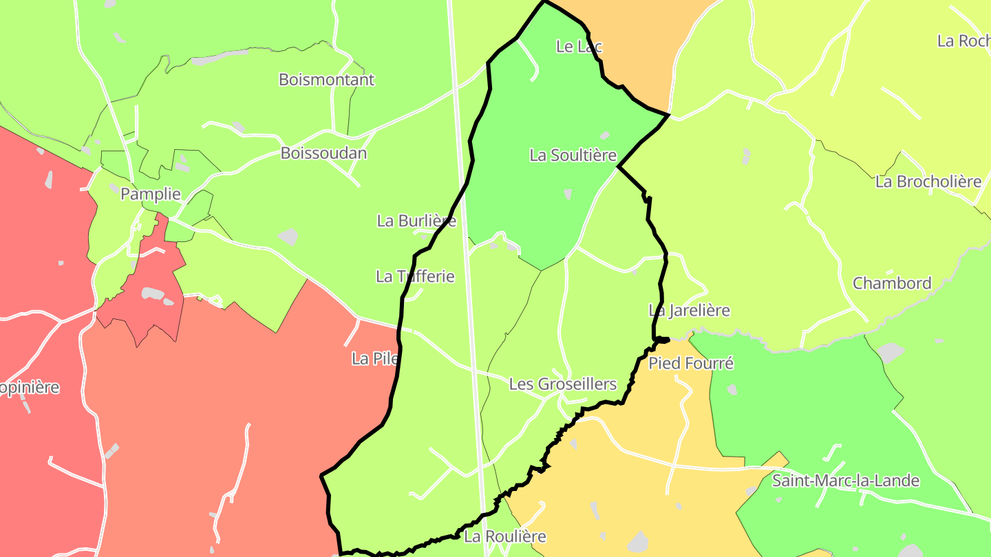 Carte des prix de l'immobilier Les Groseillers