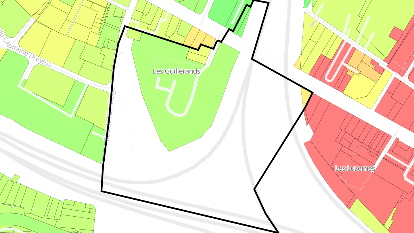 Carte des prix de l'immobilier Les Guillerands